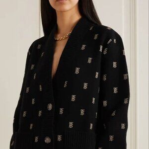 Burberry Printed V-neck Cardigan